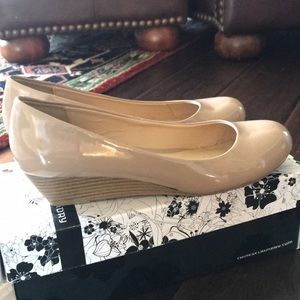 Closed toe wedge shoes